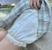 ペチパンツ タップパンツ レディース 女性 インナー 下着 インナーパンツ 見せパン ショート丈 フリル かぼちゃパンツ レース 透け防止 冷え防止 シンプル カジュアル かわいい