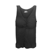 ブラトップ カップ付きタンクトップ レディース 女性 インナー アンダーウェア ノースリーブ Uネック 無地 ブラック ホワイト ベージュ シンプル 薄手 使いやすい