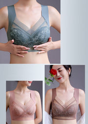 ブラジャー レディース 大きいサイズ レース ノンワイヤー フルカップ 胸を小さく見せる 着痩せ 脇高 脇肉補正 美胸