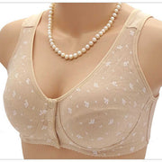ブラジャー 単品 レディース 女性 下着 インナー 前開き ボタン 柄 簡単着脱 シンプル カジュアル かわいい