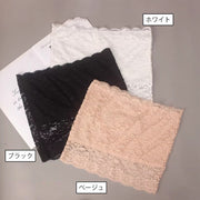 チューブトップ インナー レディース レース ストラップレス ベアトップ 透け感 女性下着 ダンス チラ見え対策 ブラ透け防止 肩出しスタイル オフショルダー おしゃれ かわいい 上品 エレガント 女性用 ホワイト ブラック 白 黒 ベージュ