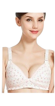 マタニティ―ブラ 授乳ブラ 3/4カップブラ ブラジャー レディース 妊婦 母 ママ インナー 下着 妊婦 産後 授乳 シンプル 無地 ベージュ ピンク パープル グリーン ブラウン ブルー グレー ベア ドット ハート リンゴ 蝶々