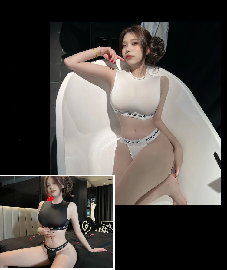 セクシーランジェリー 上下セット レディース スポーツウェア風 フィットネスウェア風 ジムトレーナー風コスチューム 商品画像4