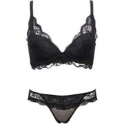 ブラジャー ショーツ 上下セット ノンワイヤーブラ 総レース 下着 女性用 レディース 婦人 3/4カップ スタンダードショーツ 花柄レース リボン 脇高 背中すっきり おしゃれ かわいい