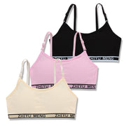 ジュニアブラ キッズブラ ブラジャー ノンワイヤー ハーフトップブラ ファーストブラ スポーツブラ カップ付き 単品 子供用 小学生 高学年 中学生 初ブラ インナー 下着 シンプル カジュアル スポーティー 女の子 女子 こども用 子ども用 英字ロゴ アルファベット