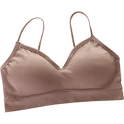 ノンワイヤーブラ ブラジャー レディース 女性 インナー 下着 肌着 パッド付き ホックなし かぶり リブ シンプル カジュアル 可愛い お洒落 普段使い ナイトブラ スポーツブラ 婦人下着