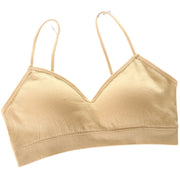ノンワイヤーブラ ブラジャー レディース 女性 インナー 下着 肌着 パッド付き ホックなし かぶり リブ シンプル カジュアル 可愛い お洒落 普段使い ナイトブラ スポーツブラ 婦人下着