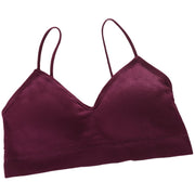 ノンワイヤーブラ ブラジャー レディース 女性 インナー 下着 肌着 パッド付き ホックなし かぶり リブ シンプル カジュアル 可愛い お洒落 普段使い ナイトブラ スポーツブラ 婦人下着