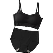ブラジャー ショーツ 上下 2点セット レディース 女性 下着 シームレス フルカップ ノンワイヤー 脇高 ハイウエスト 無地 シンプル リラックス スポブラ お洒落 おしゃれ 上品 きれいめ パンツ パンティー ブラショーツ 婦人用