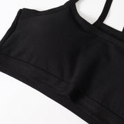 インナーセット ジュニアブラ ショーツ 上下セット 下着セット ジュニア 女の子 ガールズ 下着 ブラジャー ノンワイヤー パット入り 取外し可能 シンプル 定番 普段使い スポーツブラ 小学生 高学年 中学生