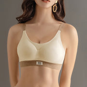ノンワイヤーブラ ブラジャー 単品 レディース 下着 インナー フルカップ ヨガウェア フィットネス 3段ホック 4列 シンプル スポーツブラ スポブラ ナイトブラ リラックス 女性用 婦人 スポーツウェア バイカラー U字バック ダンス ランニング ピラティス