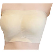 ストラップレスブラ チューブトップブラ ベアトップブラ レディース 女性下着 ブラジャー インナー カップ付き 無地 シンプル 見せブラ おしゃれ かわいい 婦人用