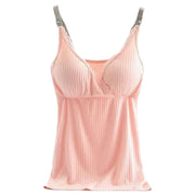 キャミソール マタニティー 授乳 マタニティ 産前 産後 インナー ノンワイヤー ブラキャミ 大きいサイズ レディース  クロスオープン フロントオープン 入院準備 パット付き