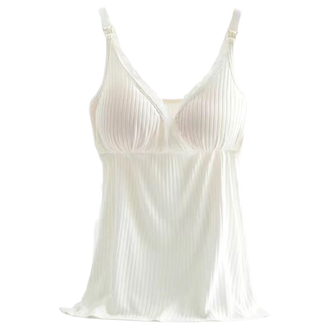 キャミソール マタニティー 授乳 マタニティ 産前 産後 オフホワイト バリエーション画像