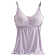 キャミソール マタニティー 授乳 マタニティ 産前 産後 インナー ノンワイヤー ブラキャミ 大きいサイズ レディース  クロスオープン フロントオープン 入院準備 パット付き