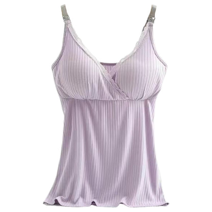 キャミソール マタニティー 授乳 マタニティ 産前 産後 パープル バリエーション画像