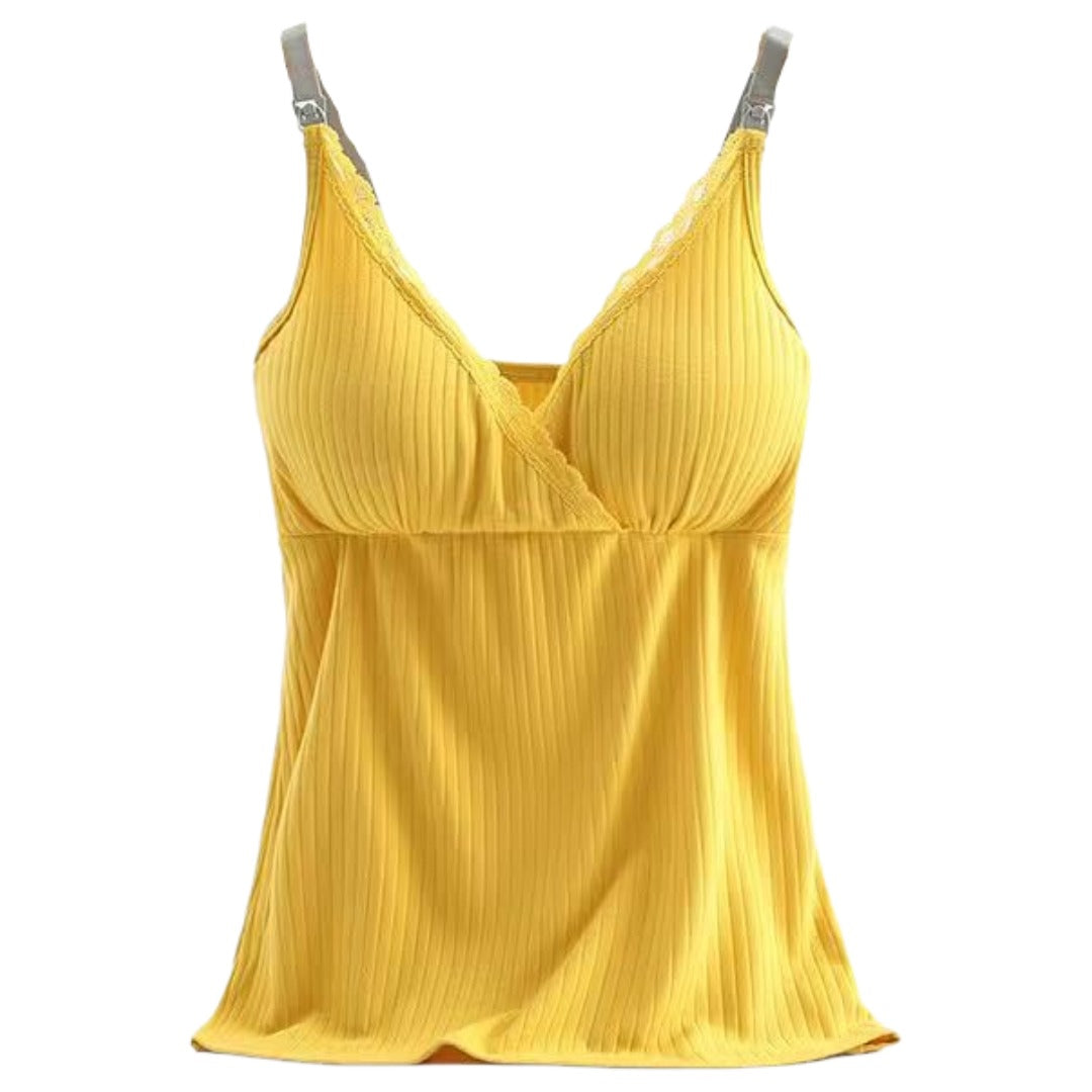 キャミソール マタニティー 授乳 マタニティ 産前 産後 イエロー バリエーション画像