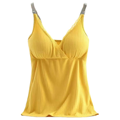 キャミソール マタニティー 授乳 マタニティ 産前 産後 イエロー バリエーション画像