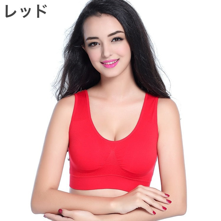 スポーツブラ ノンワイヤーブラ ブラジャー ブラトップ レディース 女性 商品画像5