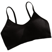 ブラジャー スポーツブラ ハーフトップブラ 単品 フルカップ パッド付き レディース 下着 インナー ジュニアブラ スポーティー ヨガ フィットネス シンプル 可愛い