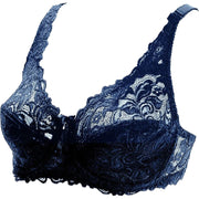 ブラジャー フルカップブラ 単品 レディース インナー 女性下着 総レース 2列2段ホック 肩紐調節可能 大きいサイズ Dカップ Eカップ ミニチャーム付き 定番 ランジェリー おしゃれ 婦人用 女性用