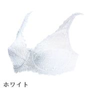 ブラジャー フルカップブラ 単品 レディース インナー 女性下着 総レース 2列2段ホック 肩紐調節可能 大きいサイズ Dカップ Eカップ ミニチャーム付き 定番 ランジェリー おしゃれ 婦人用 女性用