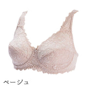 ブラジャー フルカップブラ 単品 レディース インナー 女性下着 総レース 2列2段ホック 肩紐調節可能 大きいサイズ Dカップ Eカップ ミニチャーム付き 定番 ランジェリー おしゃれ 婦人用 女性用