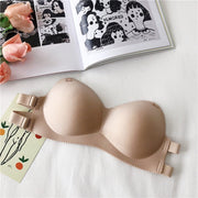 ブラジャー ストラップレスブラ ノンワイヤー レディース 女性 インナー 下着 3／4カップ 無地 シンプル かわいい おしゃれ
