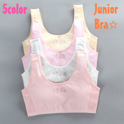 ジュニアブラ ブラジャー 子供用 ハーフトップ 女の子 インナー 商品画像