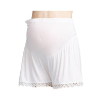 マタニティ ペチパンツ タップパンツ レディース 女性 ボトムス ショートパンツ インナーパンツ ハイウエスト 伸縮性 ストレッチ ゆったり 柔らかい 薄手 レース シンプル お洒落 可愛い ペチパン 妊婦 妊娠 産前 婦人用