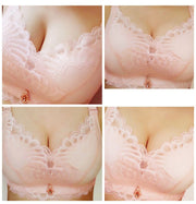 ブラジャー ブラ単品 5/8カップ レディース 下着 3列4段ホック レース カシュクール インナー ランジェリー ストラップ 肩紐調節可能 チャーム付き おしゃれ 可愛い 女性用 婦人用 ブラ Bカップ