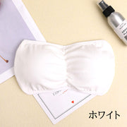 ストラップレスブラ チューブトップブラ ベアトップブラ レディース 女性 ブラジャー インナー 下着 カップ付き 無地 シンプル 見せブラ