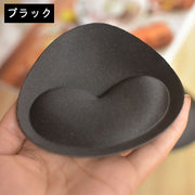パッド ブラパッド 胸パッド 下厚 レディース 女性 下着 インナー 水着 三角形 ハート型 耐水 シンプル かわいい ベージュ ホワイト 白 ブラック 黒