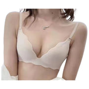 ブラジャー 単品 3／4カップ シームレス レディース 女性 通気性 インナー ブラジャー 下着 単色 シンプル 無地 カジュアル