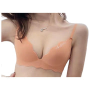ブラジャー 単品 3／4カップ シームレス レディース 女性 通気性 インナー ブラジャー 下着 単色 シンプル 無地 カジュアル