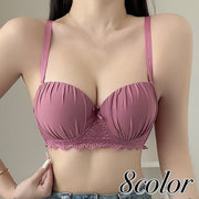 ブラジャー 単品 レディース インナー 3段ホック レース 無地 下着 肌着 下厚パッド エレガント上品 綺麗 可愛い おしゃれ カラバリ豊富 婦人用 女性用 白 緑 赤 黒 青 ピンク