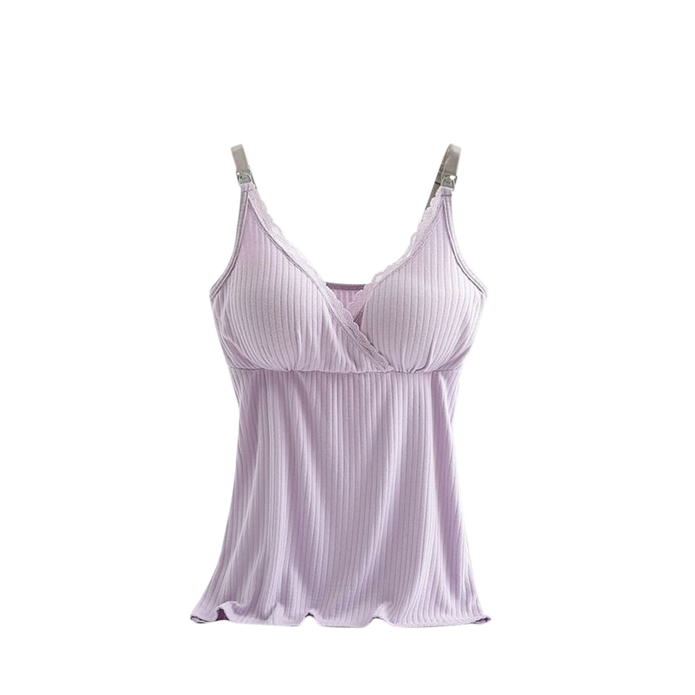 マタニティキャミソール 授乳キャミソール 授乳ブラ ブラトップ インナー 下着 肌着 クロスオープン レディース 妊婦 ママ 産前 産後 パッド付き レース リブ 無地 シンプル おしゃれ 楽ちん