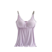 マタニティキャミソール 授乳キャミソール 授乳ブラ ブラトップ インナー 下着 肌着 クロスオープン レディース 妊婦 ママ 産前 産後 パッド付き レース リブ 無地 シンプル おしゃれ 楽ちん