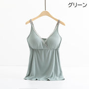 マタニティキャミソール 授乳キャミソール 授乳ブラ ブラトップ インナー 下着 肌着 クロスオープン レディース 妊婦 ママ 産前 産後 パッド付き レース リブ 無地 シンプル おしゃれ 楽ちん