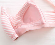 ブラジャー マタニティブラジャー 授乳ブラジャー 単品 レディース インナー 下着 産前産後 フロントホック 前開き ストライプ ボーダー しましま 4つホック 4段階調整 Aカップ Bカップ Cカップ おしゃれ かわいい 妊婦 女性用 婦人用