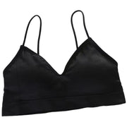 ノンワイヤーブラ ブラジャー 単品 レディース 下着 インナー パッド入り カップ付き リブ 無地 シンプル スポーツブラ ナイトブラ ホックなし リラックス 女性用 婦人