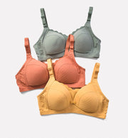 ブラジャー マタニティブラジャー 授乳ブラジャー 前開き ボタン Bカップ Cカップ レディース ノンワイヤー 無地 単品 シンプルデザイン 妊婦 女性用 婦人用 レディースブラジャー