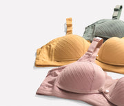 ブラジャー マタニティブラジャー 授乳ブラジャー 前開き ボタン Bカップ Cカップ レディース ノンワイヤー 無地 単品 シンプルデザイン 妊婦 女性用 婦人用 レディースブラジャー
