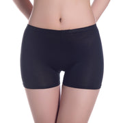 ペチパンツ インナーパンツ レディース 女性 インナー ショート丈 短パン ショートパンツ ゴムウエスト 薄手 透け防止 パンチラ防止 無地 ブラック ホワイト ベージュ シンプル カジュアル 春 夏