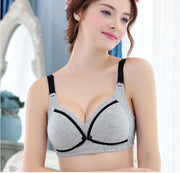 マタニティブラ 単品 授乳ブラ レディース 女性下着 ブラジャー フロントオープン スナップボタン 前開き インナー ノンワイヤー 産前 産後 妊婦 妊娠中 出産後 おしゃれ シンプル カジュアル ママ 簡単 便利