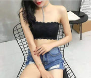 ストラップレスブラ チューブトップブラ ブラジャー 女性 レディース インナー ノンワイヤーブラ 下着 カップ付き 肩紐なし ホック付き レース おしゃれ 上品 きれいめ かわいい 響きにくい 婦人 白 黒 ベージュ
