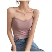 キャミソール ブラトップ カップ付きキャミ レディース 女性 下着 インナー トップス ノースリーブ スパゲティストラップ プルオーバー 無地 ブラック ホワイト グレー フェミニン カジュアル 可愛い キュート シンプル おしゃれ 春 夏