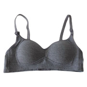 ジュニアブラ ファーストブラ スポーツブラ ジュニア キッズ ガールズ 女の子 ブラジャー ノンワイヤー パッド入り 3/4カップ 3列 3段ホック インナー 下着 小学生 中学生 高校生