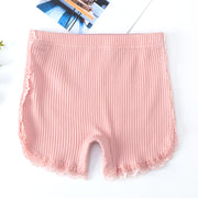 ペチパンツ オーバーパンツ タップパンツ 子供用 キッズ ジュニア 女の子 インナーボトムス 裾レース リブ チラ見え防止 安全ショーツ 下着 肌着 定番 シンプル 可愛い 透け防止 ガールズ 女児 子ども こども