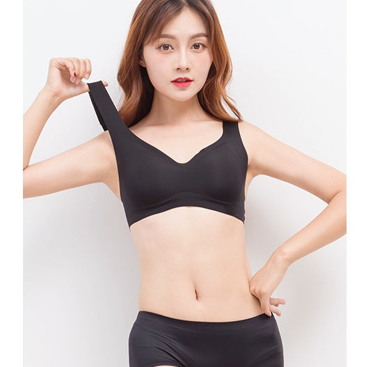 ノンワイヤーブラ ハーフトップブラ ブラジャー シームレス レディース 女性 商品画像3